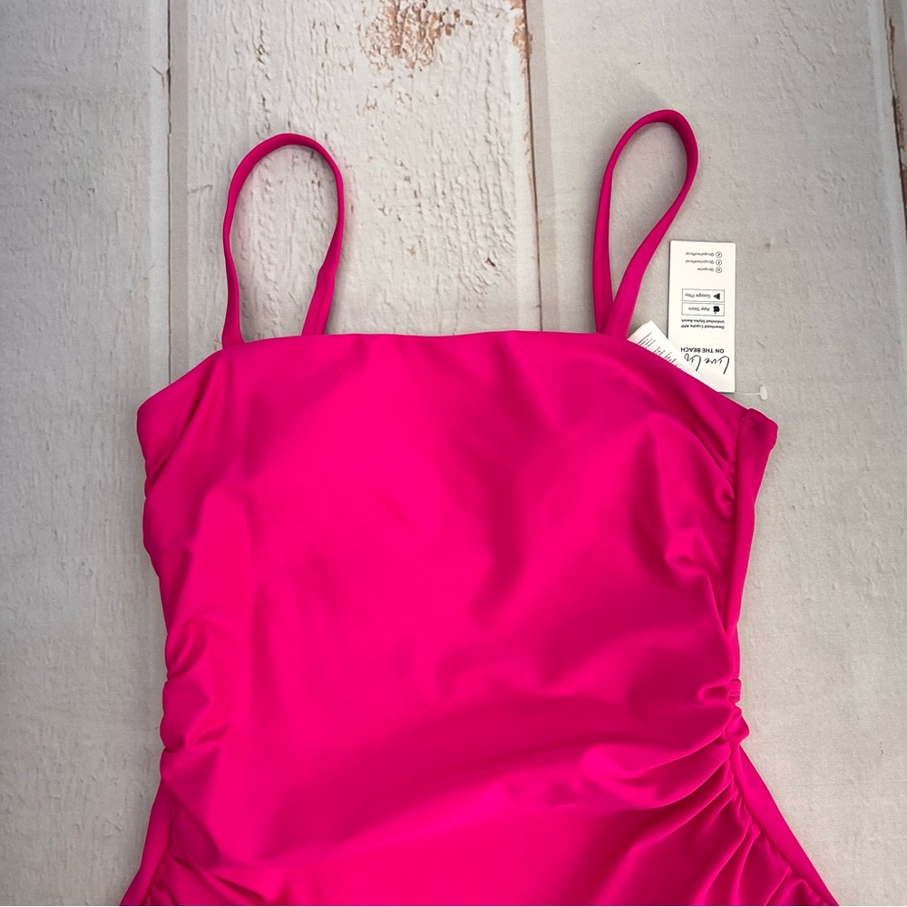 NWT Women's Shirred‎ Strappy Cutout One Piece Swimsuit SIZE SMALL - Picture 7 of 15